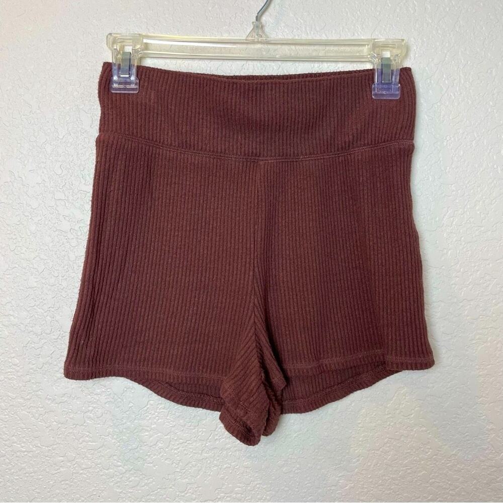 ABERCROMBIE & FITCH Women's Brown Ribbed Shorts Size L